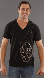 Threads 4 Thought Dogtag Tee in Black