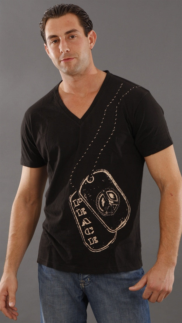 Threads 4 Thought Dogtag Tee in Black