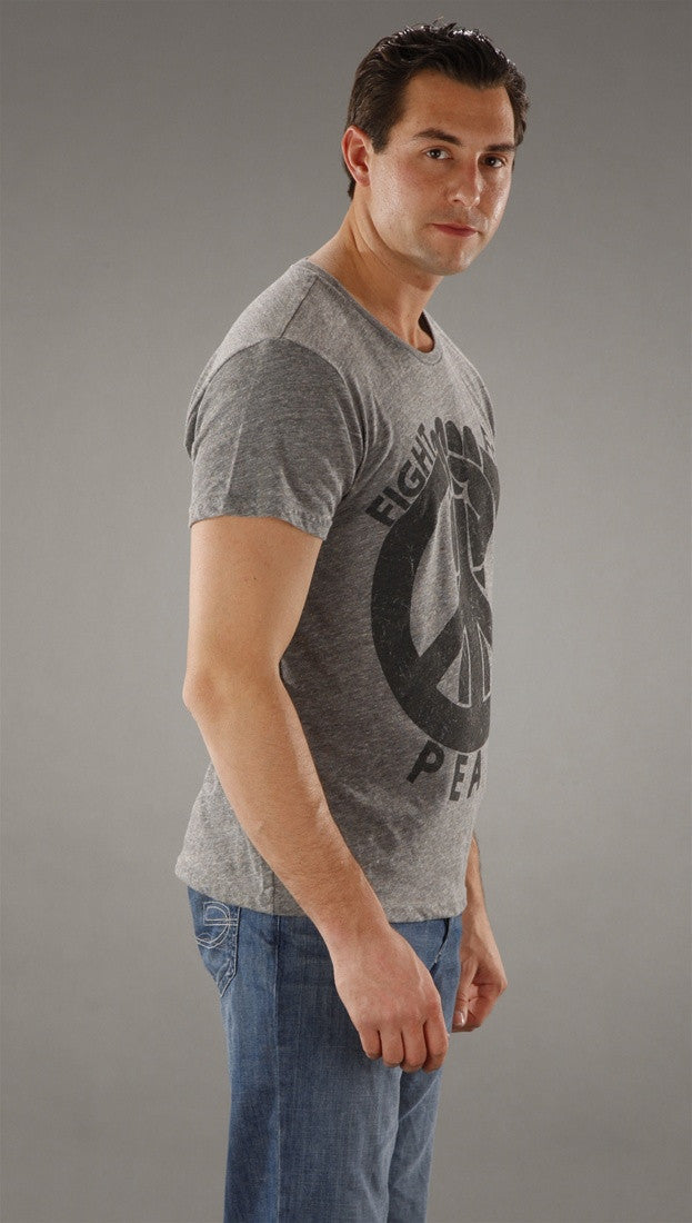 Threads 4 Thought Fight For Peace Tee in Gray