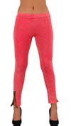 Threads 4 Thought Organic Contrast Ankle Zipper Leggings in Vintage Pink 