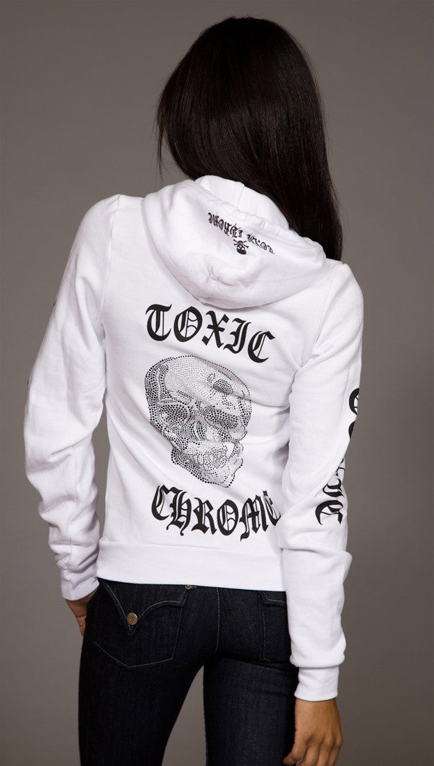 希少◆入手困難 CHROME HEARTS◆LLS PORTRAIT HOODIE WHITE/RED 希少◇入手困難 CHROME HEARTS◇LLS PORTRAIT HOODIE WHITE/RED