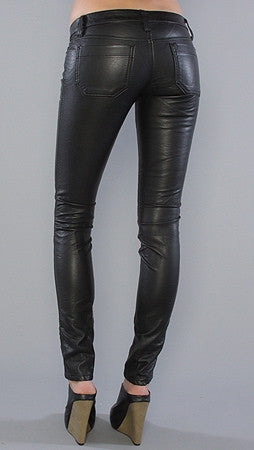 Tripp NYC The Deville Pleather Pant in Black