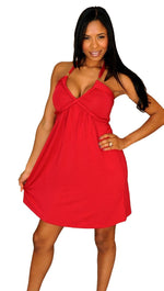 Tart Collections Anisa Halter Dress in Red