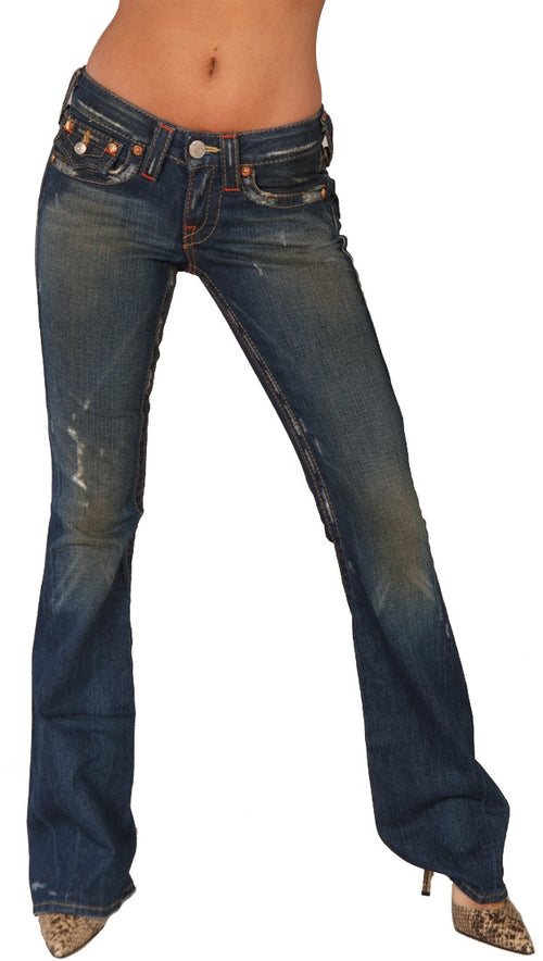 True Religion Joey Boot Cut Dark Denim Jeans