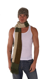 True Religion Mixed Cable Scarf Green