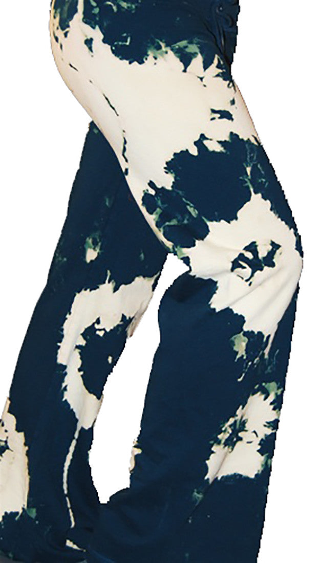 Twisted Heart Tie Dye Rhinestone House Drawstring Pants Air Turquoise