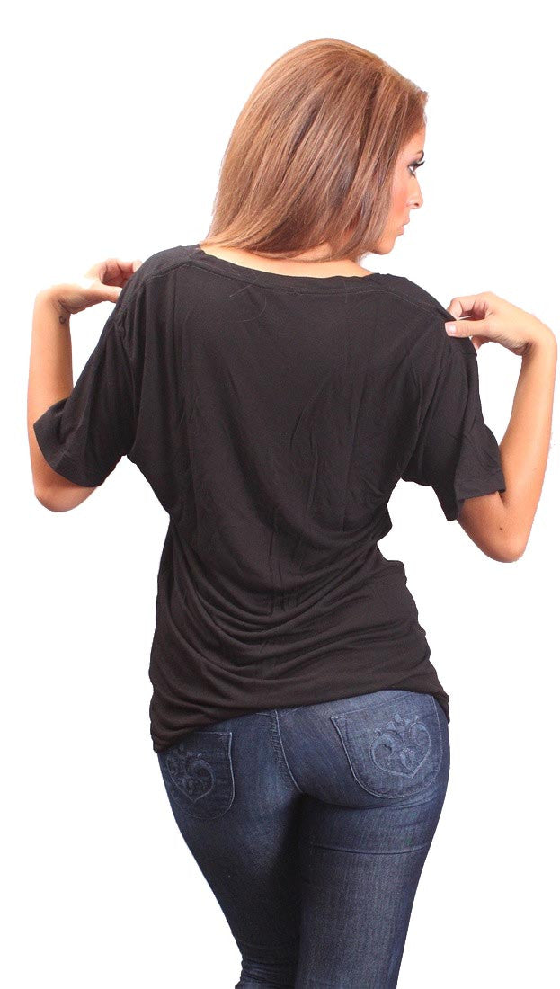 Toxxy Crown Short Sleeve Unisex Tee in Black