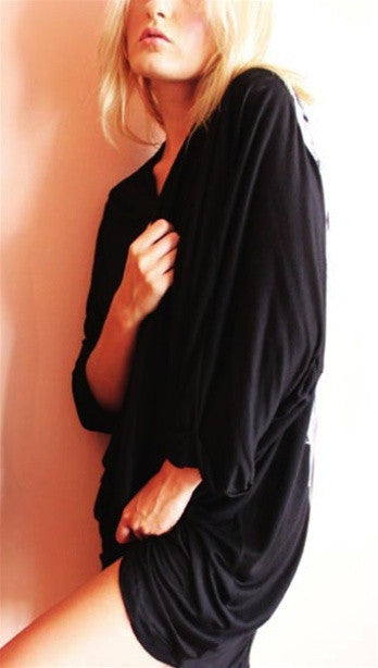 Toxxy Peace Draped Open Top One Size in Black