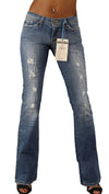 Vintage Brand Denim The Joplin Distressed Boot Cut Juniors Light Wash Jeans 