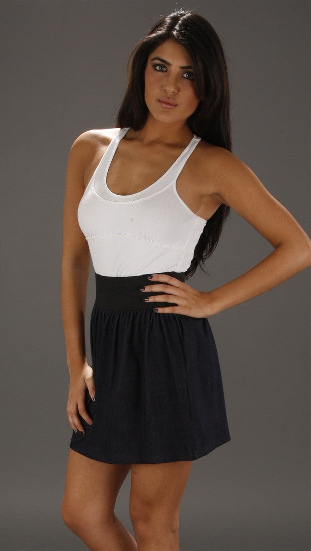 Vintage Havana Denim Skirt in Navy