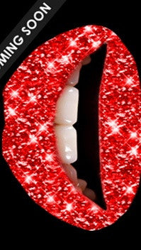 Violent Lips Glitteratti Lip Tattoo in Red