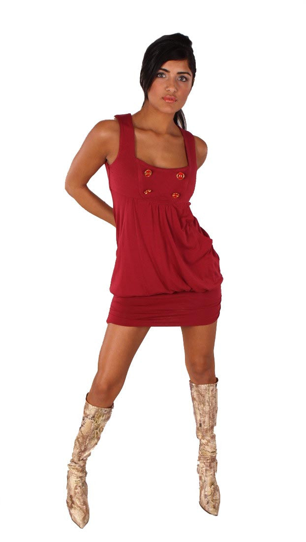 Vava Petra Bubble Dress Red