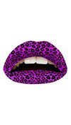 Violent Lips Purple Cheetah Lip Tattoo Makeup Costume Lipstick