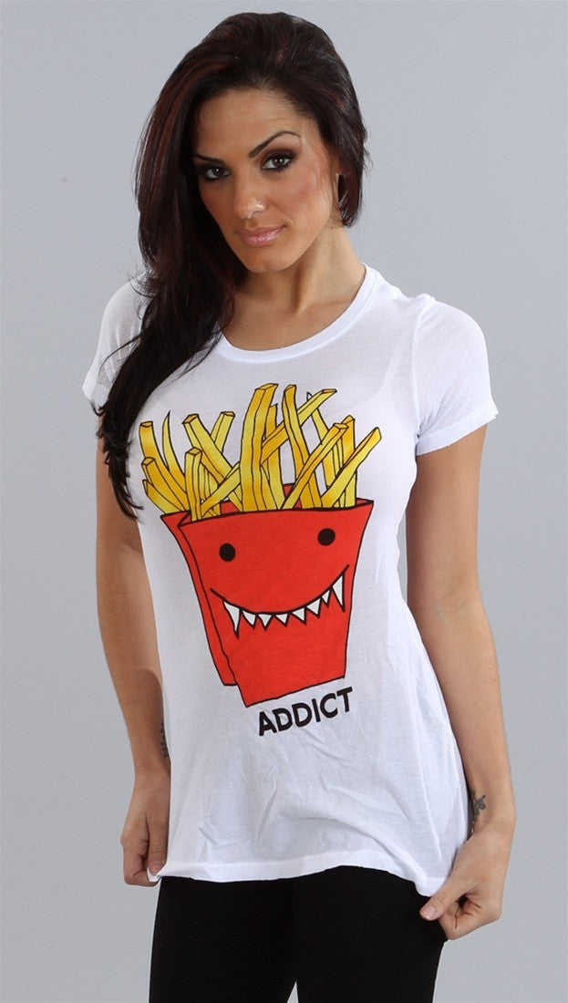 Wildfox Couture French Frie Addict in White