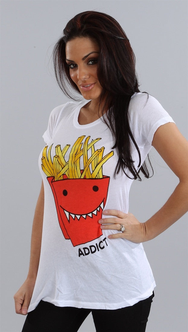 Wildfox Couture French Frie Addict in White