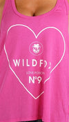 Wildfox Couture #9 Love Baggy Boy Tank in Magenta
