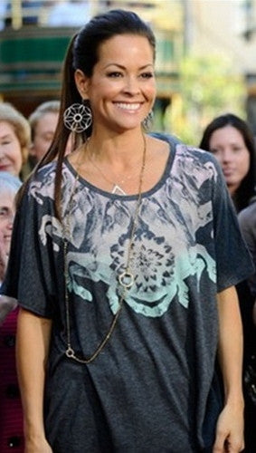 WKSHP Vintage Horse Kaleidoscope Top in Charcoal