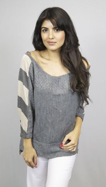 Woodleigh Sweater Drape Back Tie Top