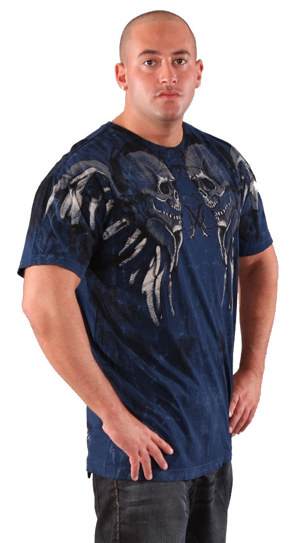 Xtreme Couture Rambo Mens Tee Flying Skull Wing