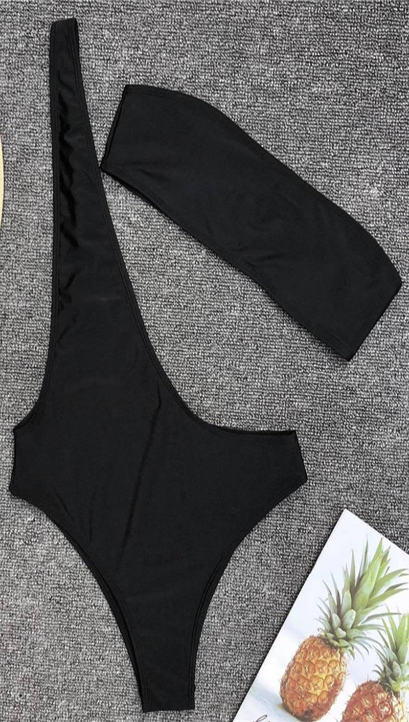 Black Suspender Bikini