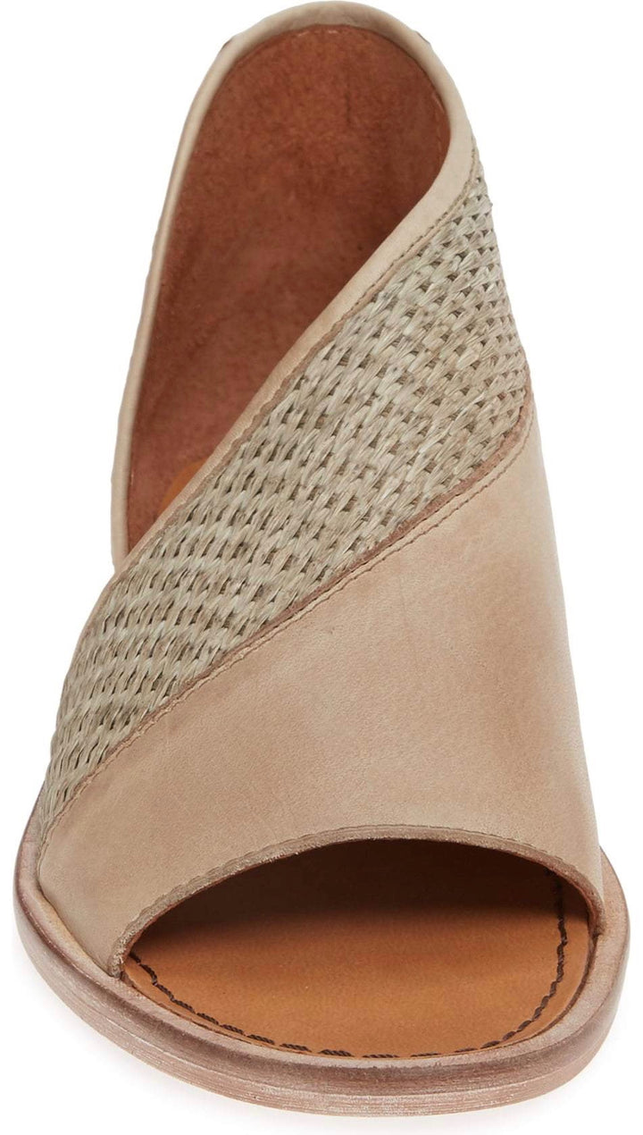 Free People Mont Blanc Sandal Green Textured Slip On D'Orsay Shoes | ShopAA