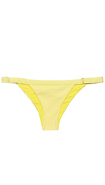 Reese Skimpy Bottoms Lemon Yellow Bikini Waffle Beach Bunny Swimwear I ShopAA