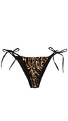 Shiloh Tie Side Bikini Bottoms Tiger Sequins | Beach Bunny Swimwear | ShopAA