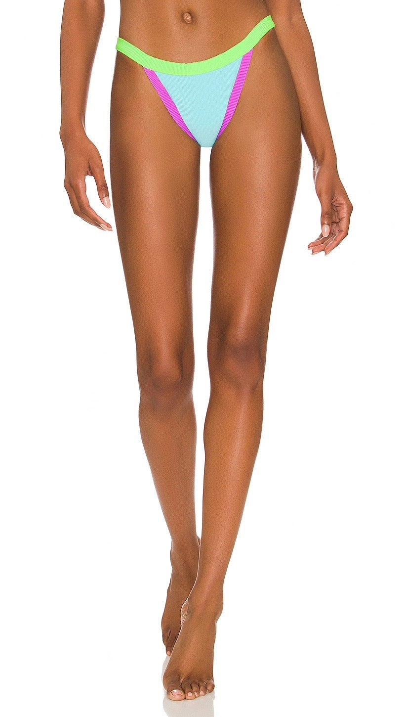 Beach Riot Becca Bikini Swim Bottom Cool Fluorescents Neon Blue I ShopAA