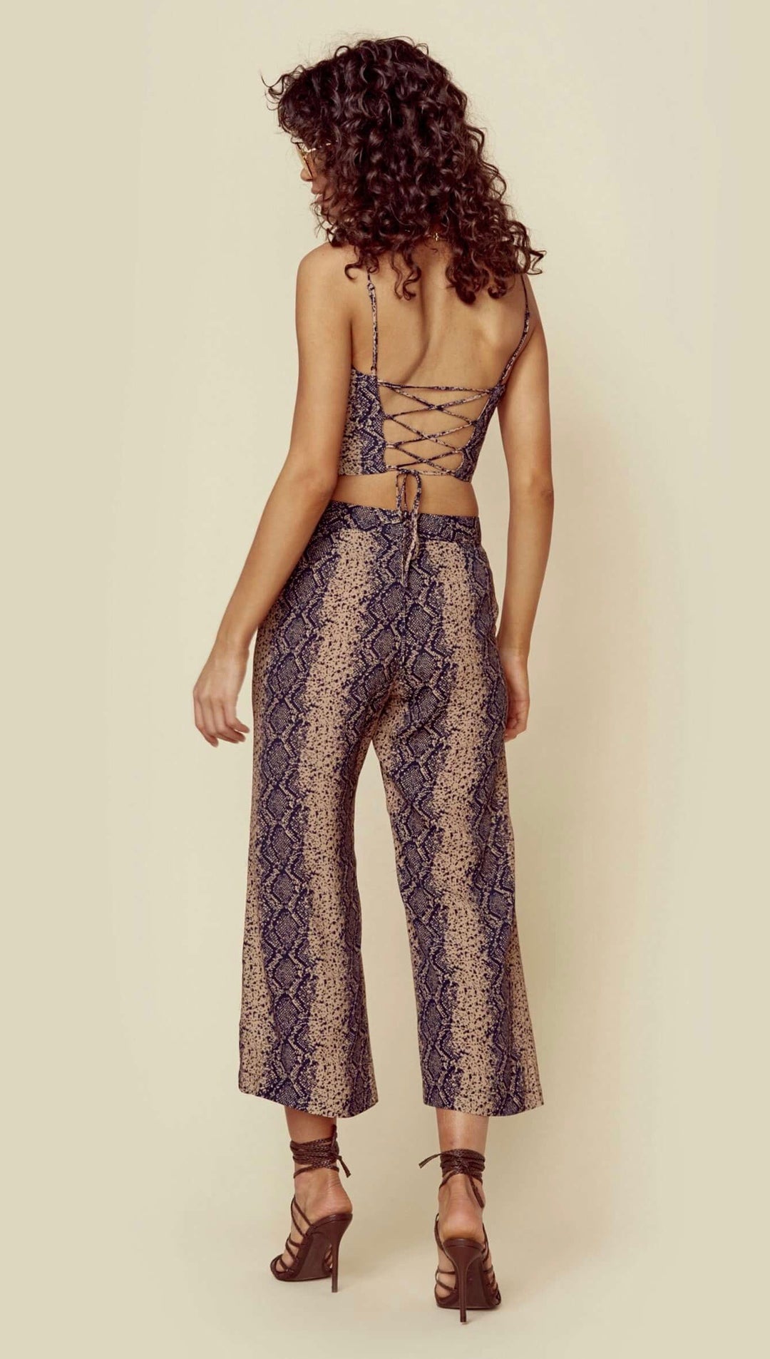 Blue Life Raquel Crop Top Boa Print Snake I ShopAA