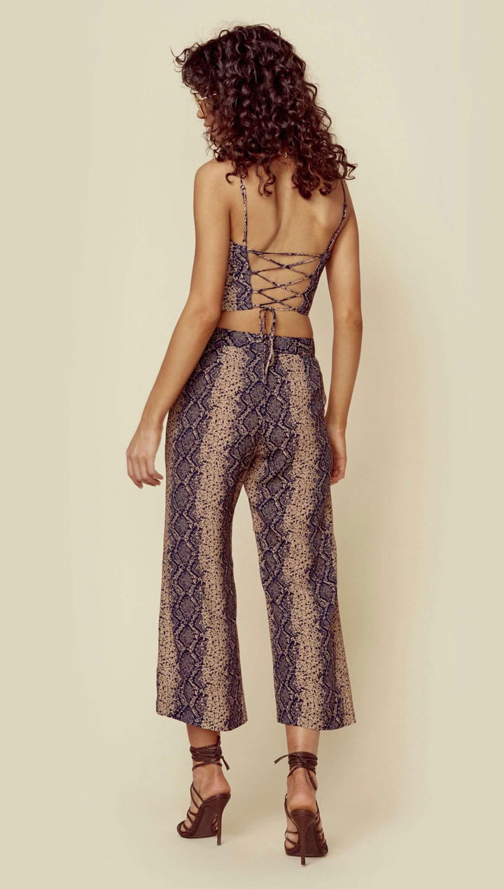 Blue Life Raquel Crop Top Boa Print Snake I ShopAA