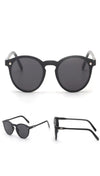 Fashion Shades Mirror Reflective Single Lens SUnglasses Black