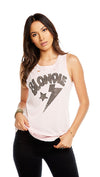 Chaser Blondie Star Muscle Tank Pink