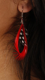 Apparel Addiction Feather Loop Earrings available in multiple colors