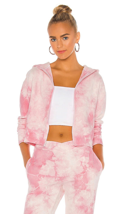 Frankies Bikinis Ranger Heavenly Pink Tie Dye Sweatshirt