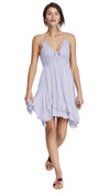 Free People Adella Slip Dress Cloudy Lavender Lilac Lace Crochet | ShopAA