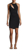 Free People Toast To That Bodycon Cut Out Tulip Mini Dress Black