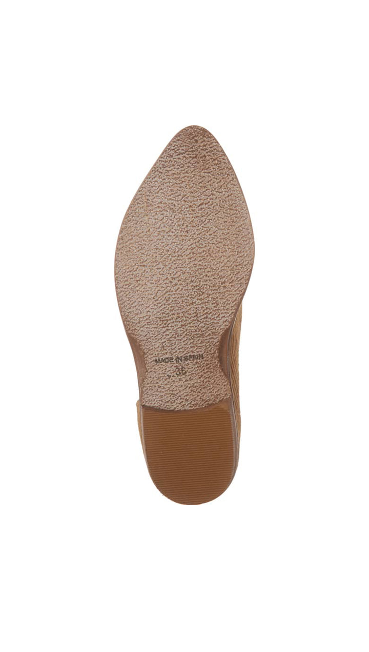 Free People Fabric Royale Flat Gold Cut Out Tan Corduroy Slip On Shoes