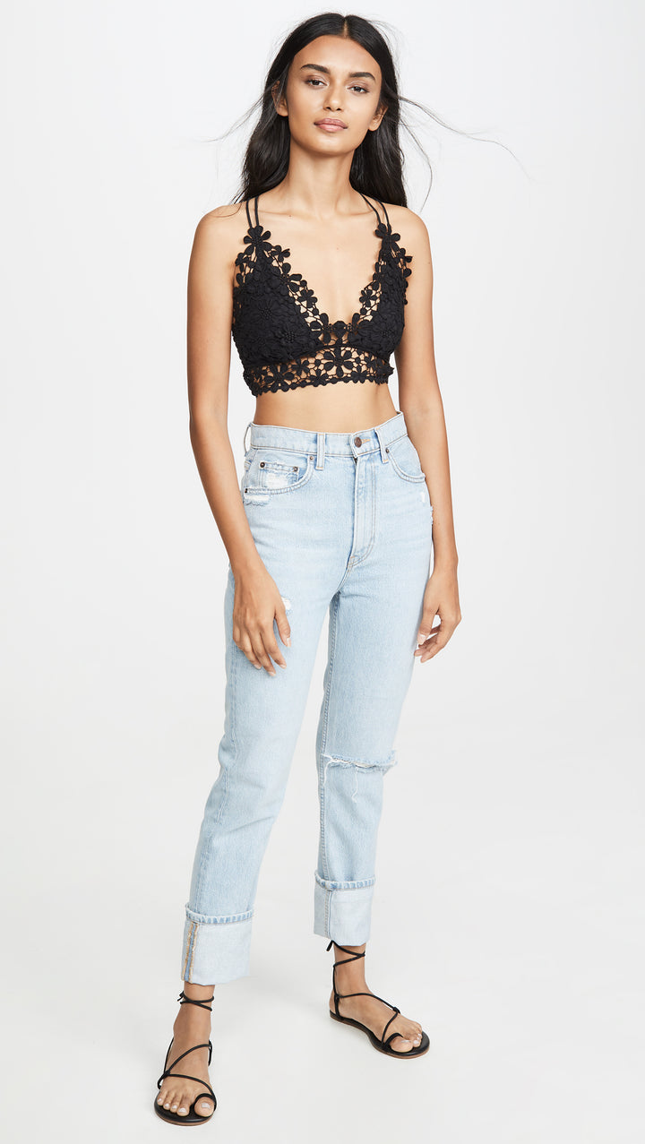 Free People Miss Dazie Bralette Black Bra Top Intimates | ShopAA