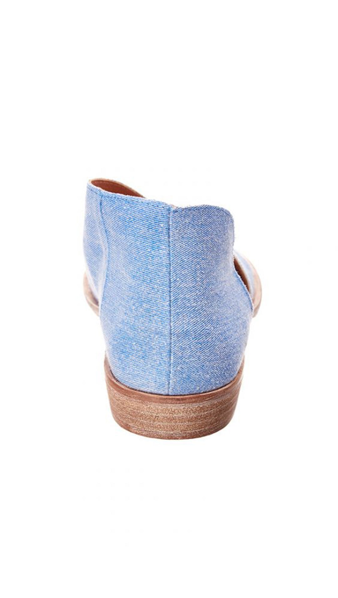 Free People Mont Blanc Sandal Washed Denim Slip On Shoes | ShopAA