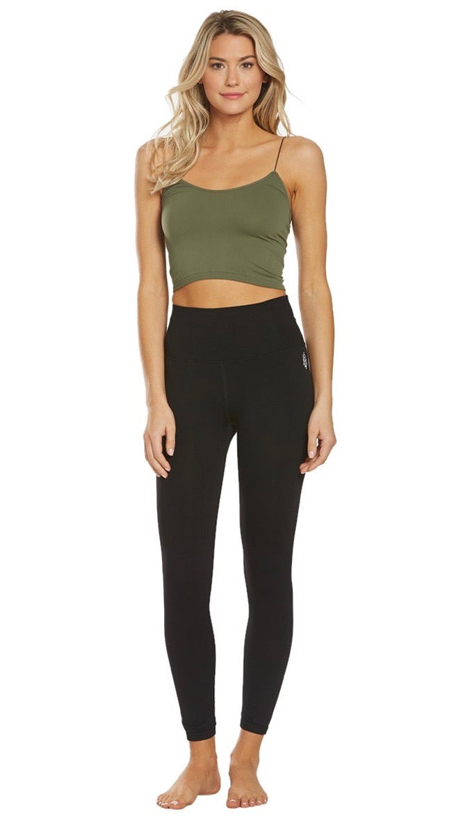 Free People Olive Green Skinny Strap Seamless Brami Tank Top I ShopAA