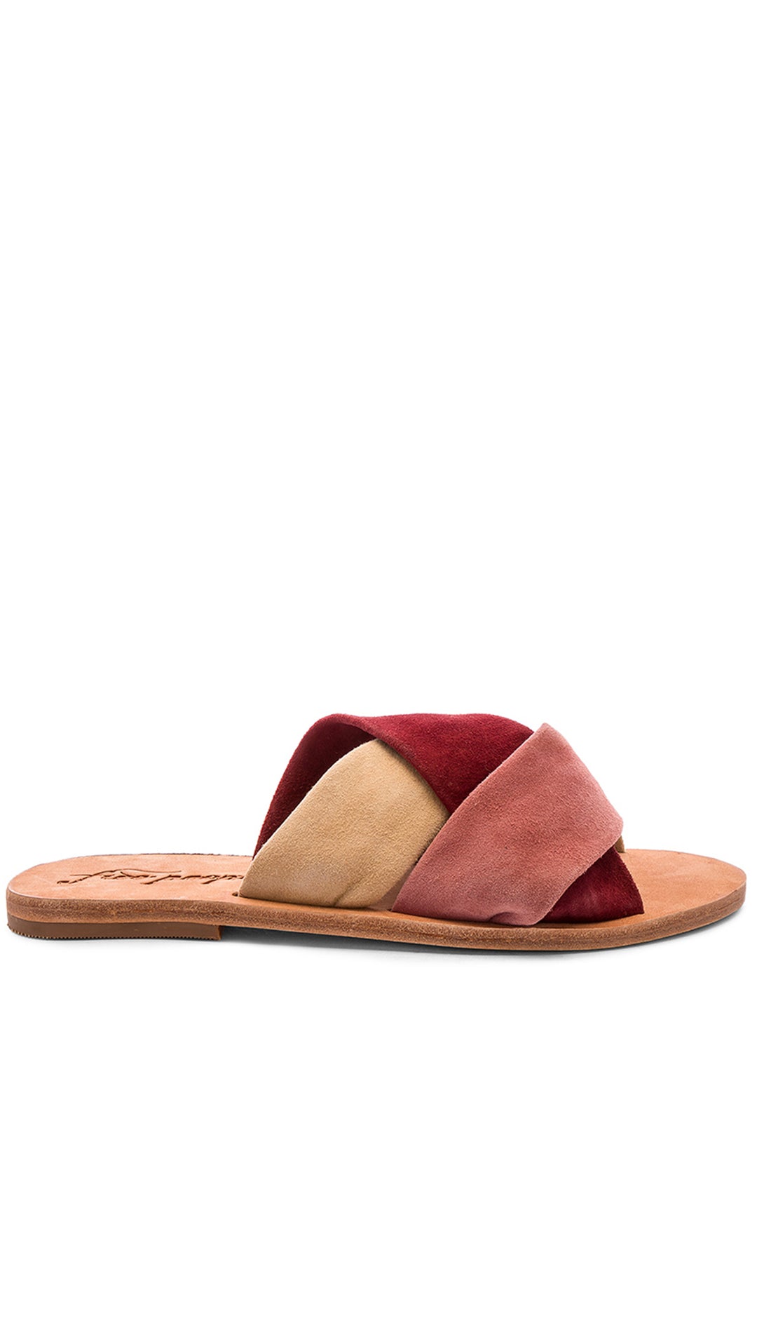 Free People Rio Vista Slide Sandals Rose Suede Slip Ons ShopAA