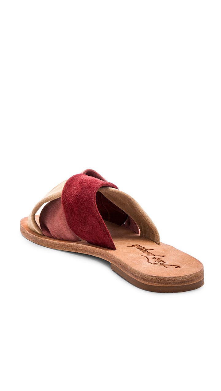 Free People Rio Vista Slide Sandals Rose Suede Slip Ons ShopAA