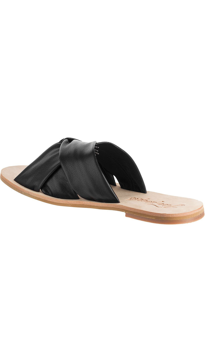 Free People Rio Vista Slide Sandals Flats Black Leather Backless ShopAA