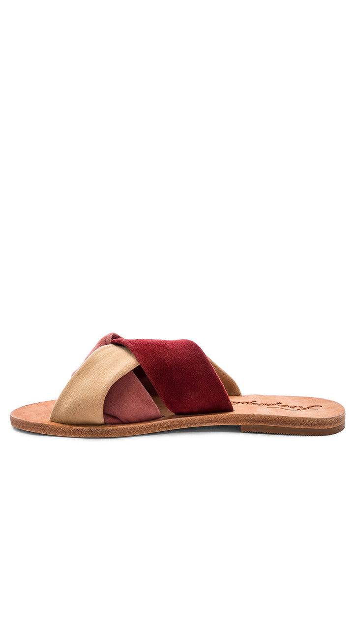 Free People Rio Vista Slide Sandals Rose Suede Slip Ons ShopAA