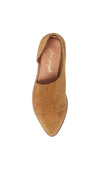 Free People Fabric Royale Flat Gold Cut Out Tan Corduroy Slip On Shoes