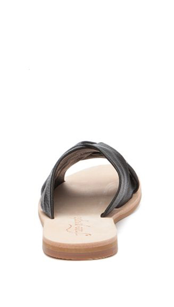 Free People Rio Vista Slide Sandals Flats Black Leather Backless ShopAA