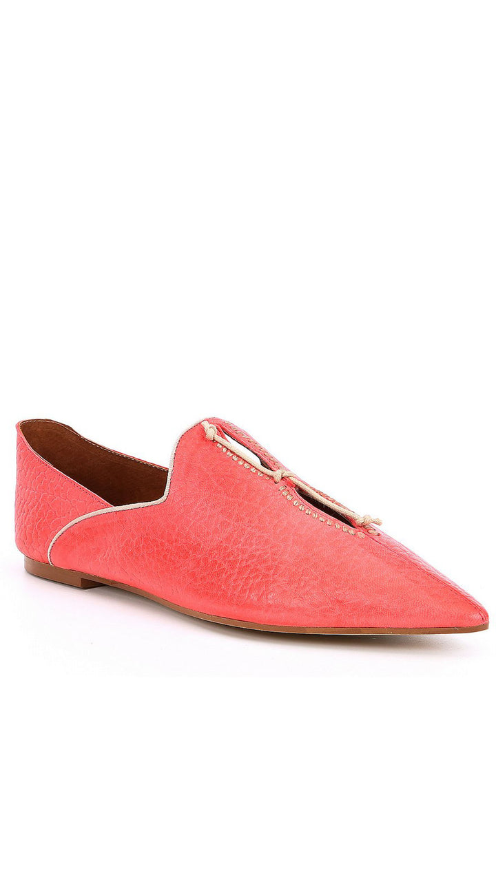 Free People St. Lucia Flats Red Leather Shoes