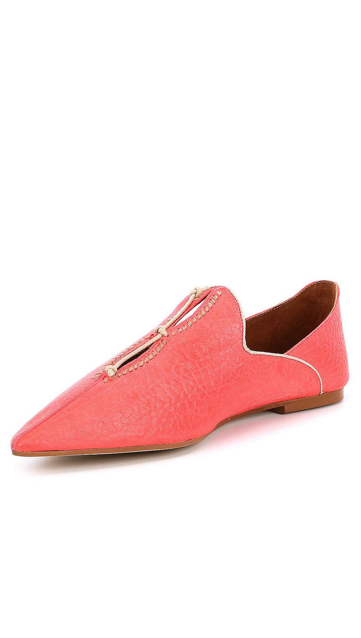 Free People St. Lucia Flats Red Leather Shoes
