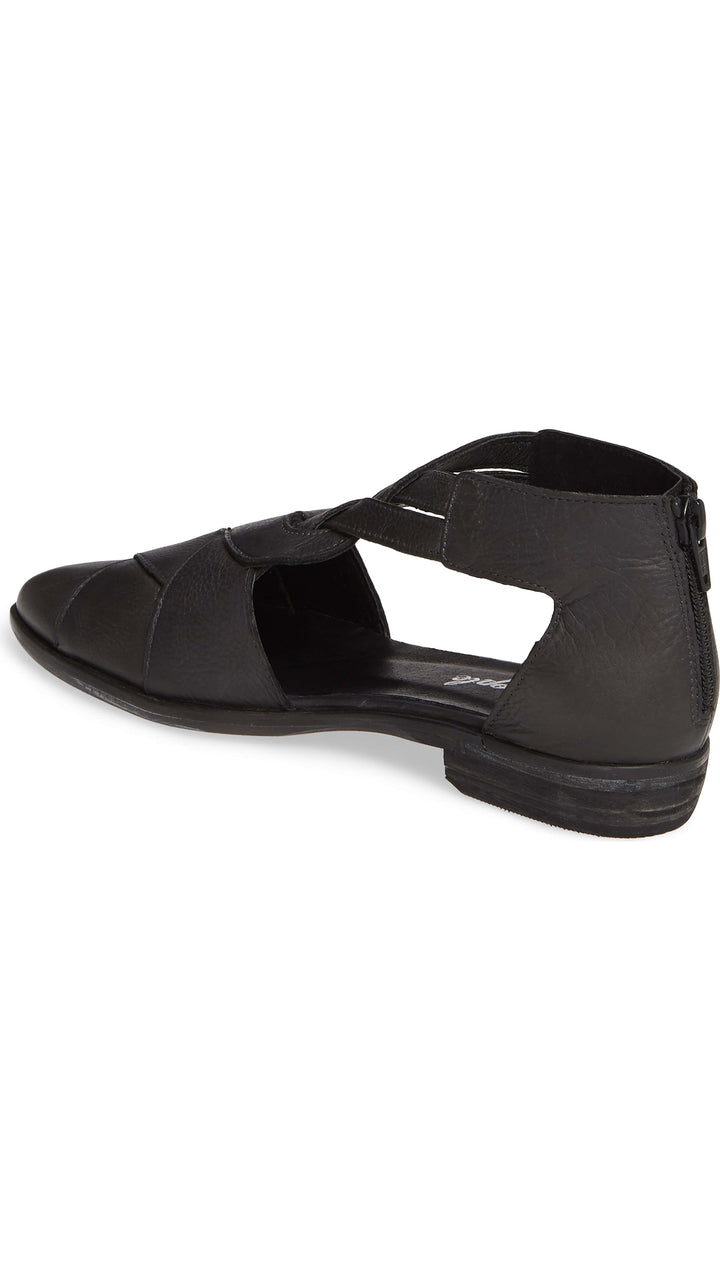 Free People Wanderlust Flats Black Braided Leather Shoes I ShopAA