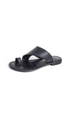 Free People Sant Antoni Slides Black Sandals Toe Loop Flats I ShopAA